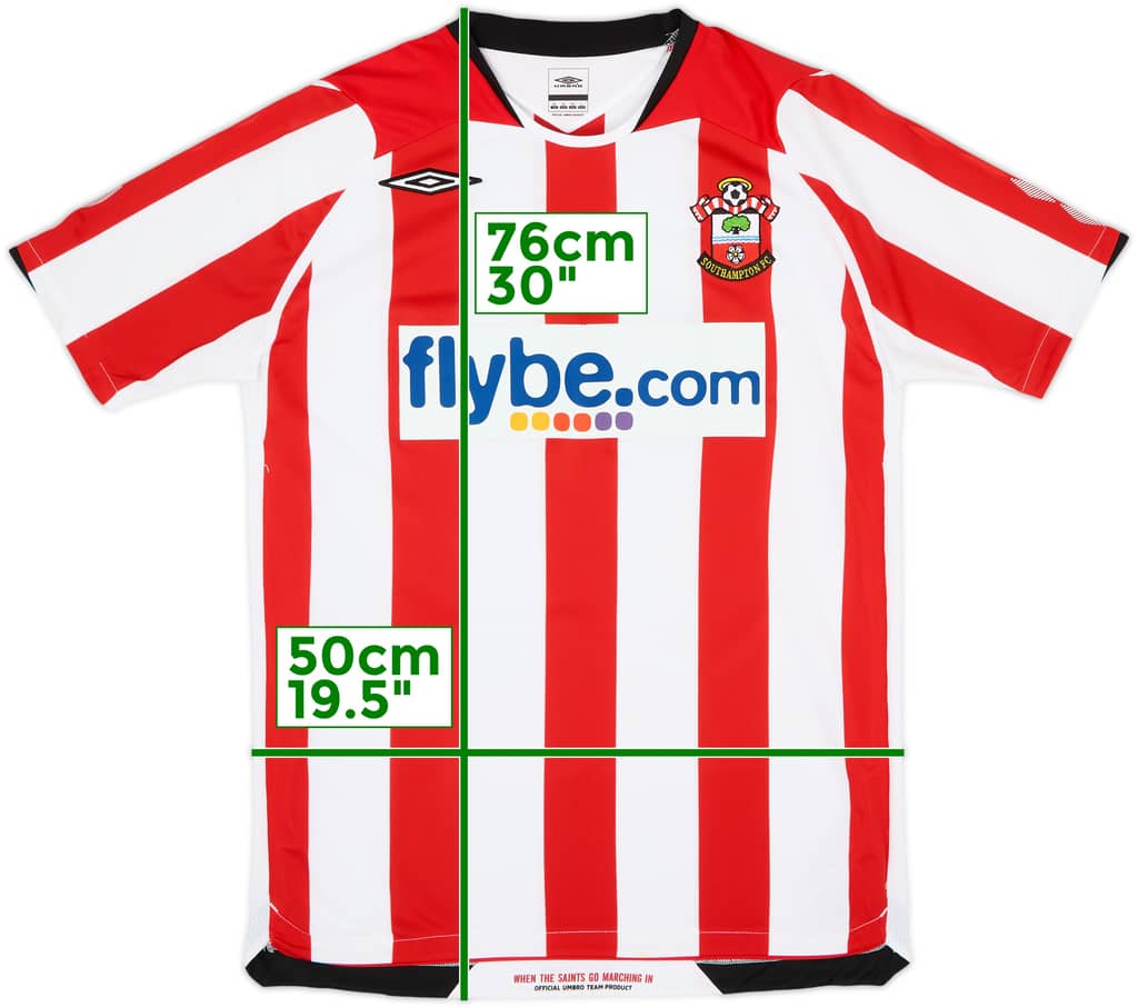 2008-10 Southampton Camiseta Local - 8/10 - (M)