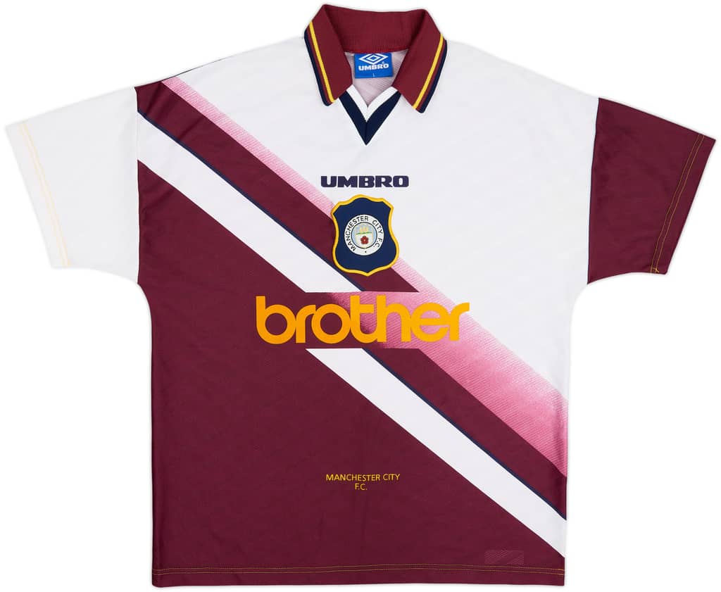 1996-97 Manchester City Away Shirt - 9/10 - (L)