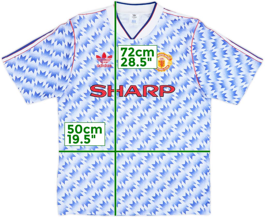 1990-92 Manchester United Away Shirt - 9/10 - (M)