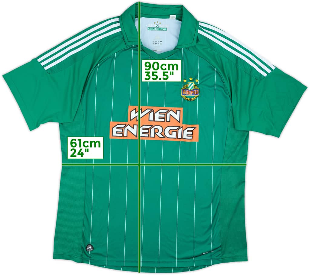 2011-12 Rapid Vienna Home Shirt - 8/10 - (3XL)