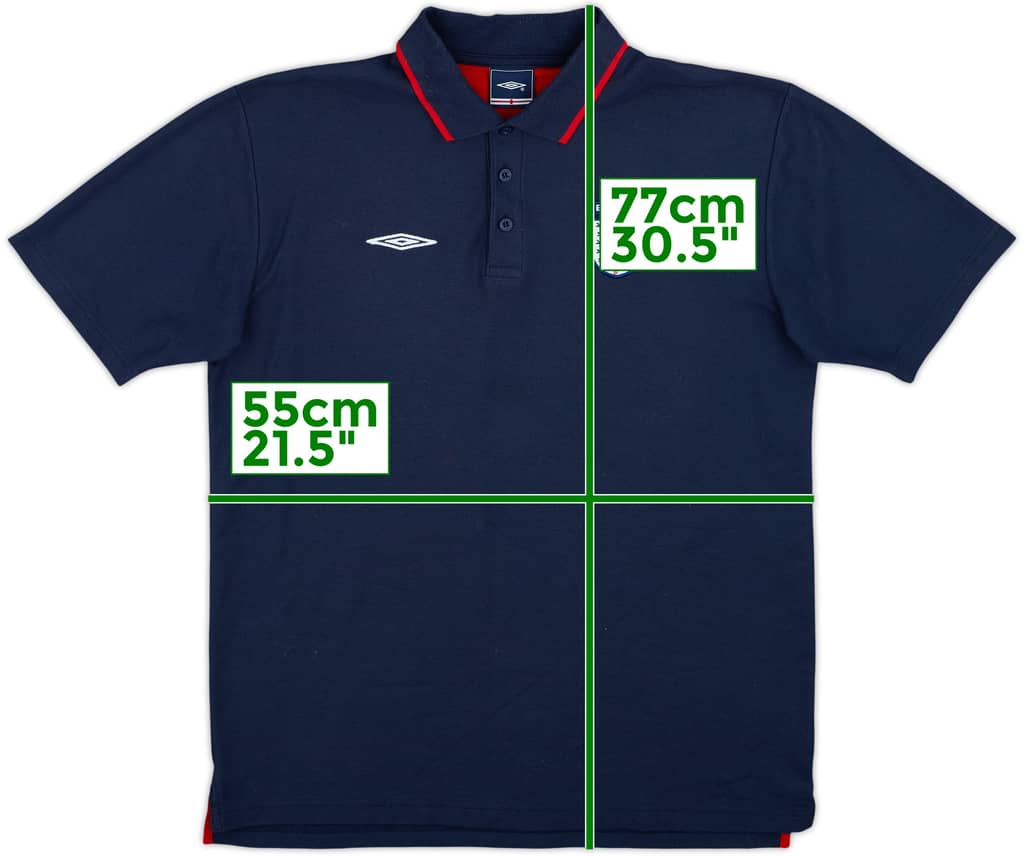 2002-03 England Umbro Polo Shirt - 7/10 - (L)