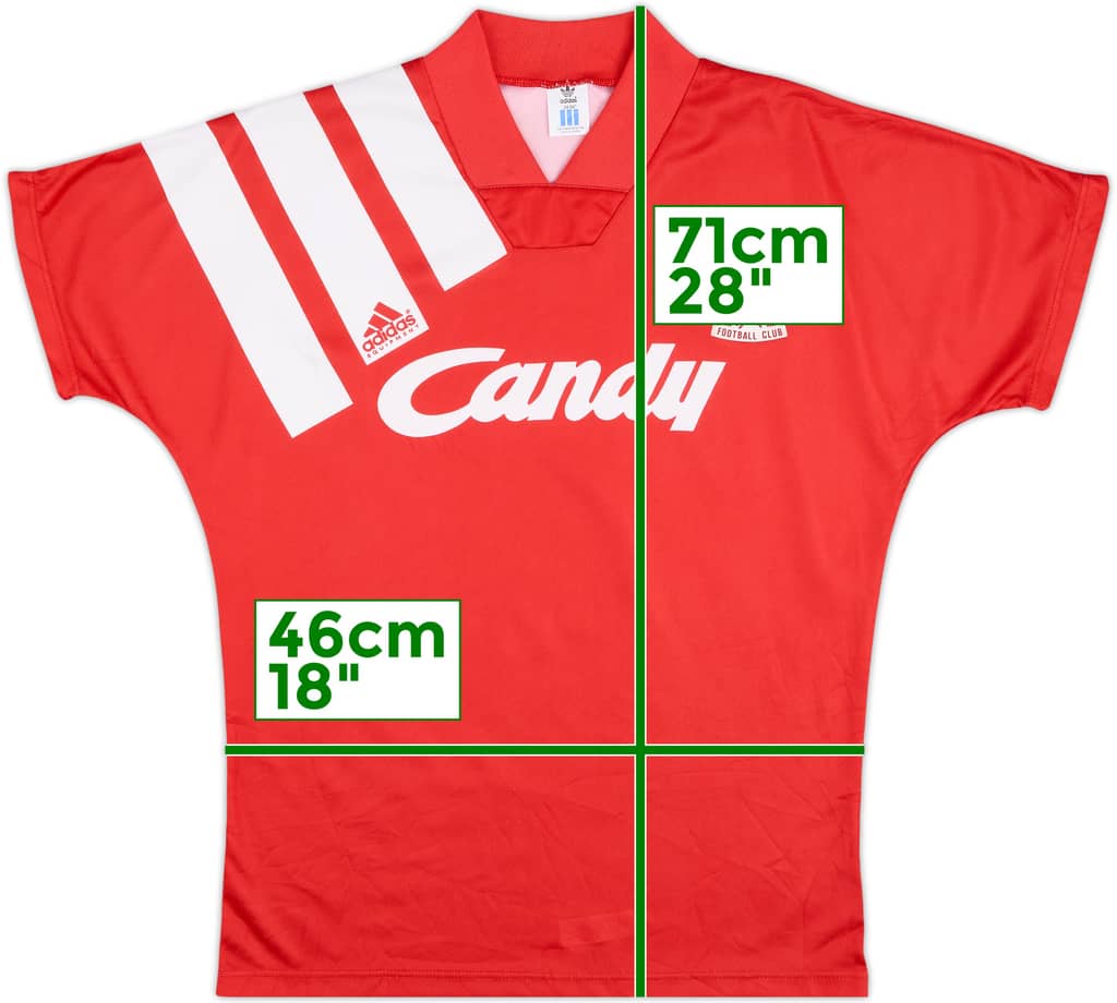 1991-92 Camiseta Local de Liverpool - 8/10 - (S)