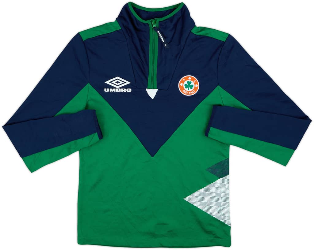 2021-22 Ireland Umbro 1/4 Zip Drill Top - 9/10 - (S)