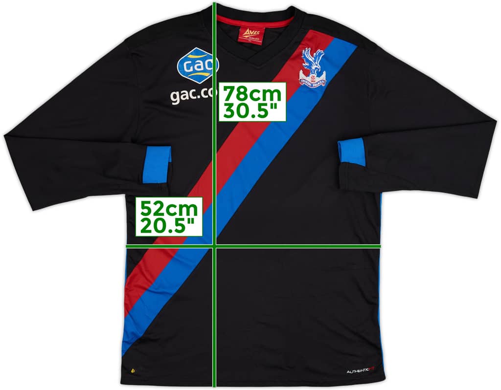 2013-14 Crystal Palace Away L/S Shirt - 7/10 - (XL)