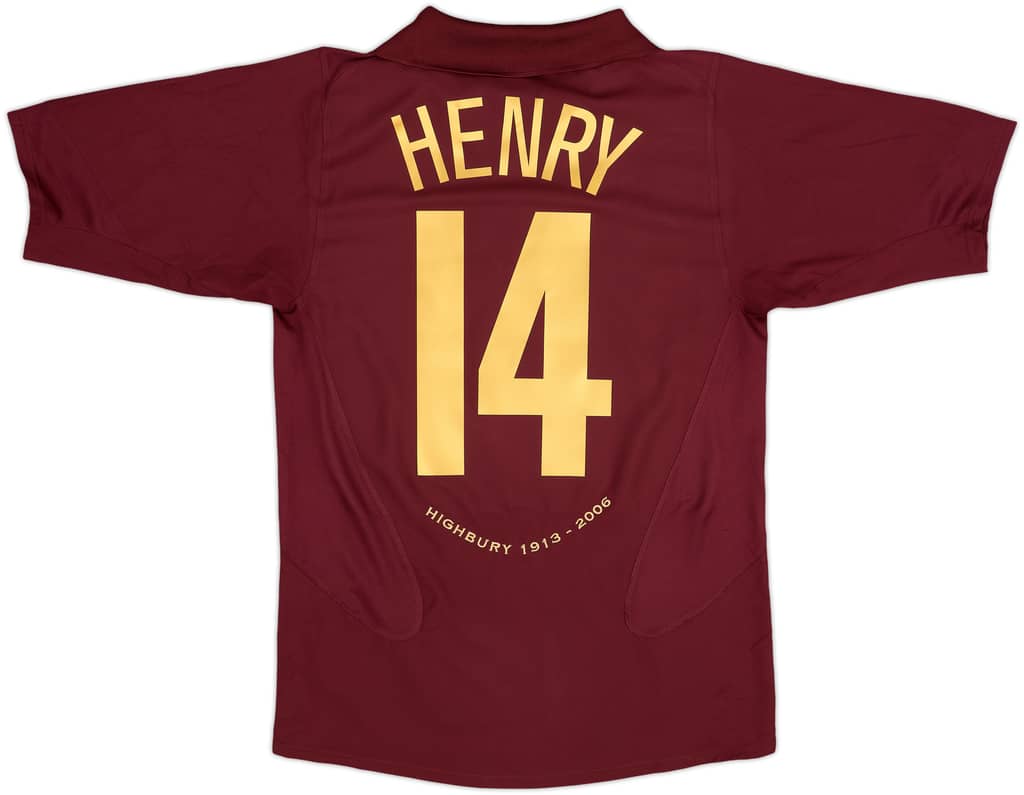 2005-06 Arsenal Home Shirt Henry #14 - 9/10 - (S)
