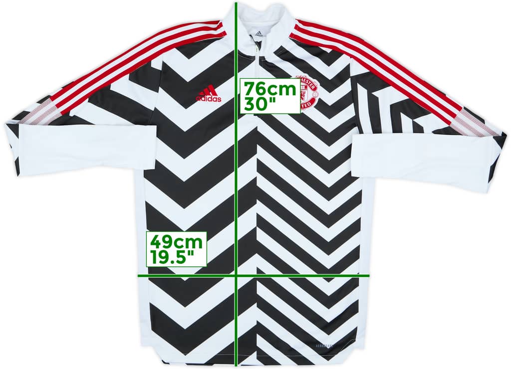 2020-21 Manchester United adidas 1/4 Zip Training Top - 6/10 - (M)