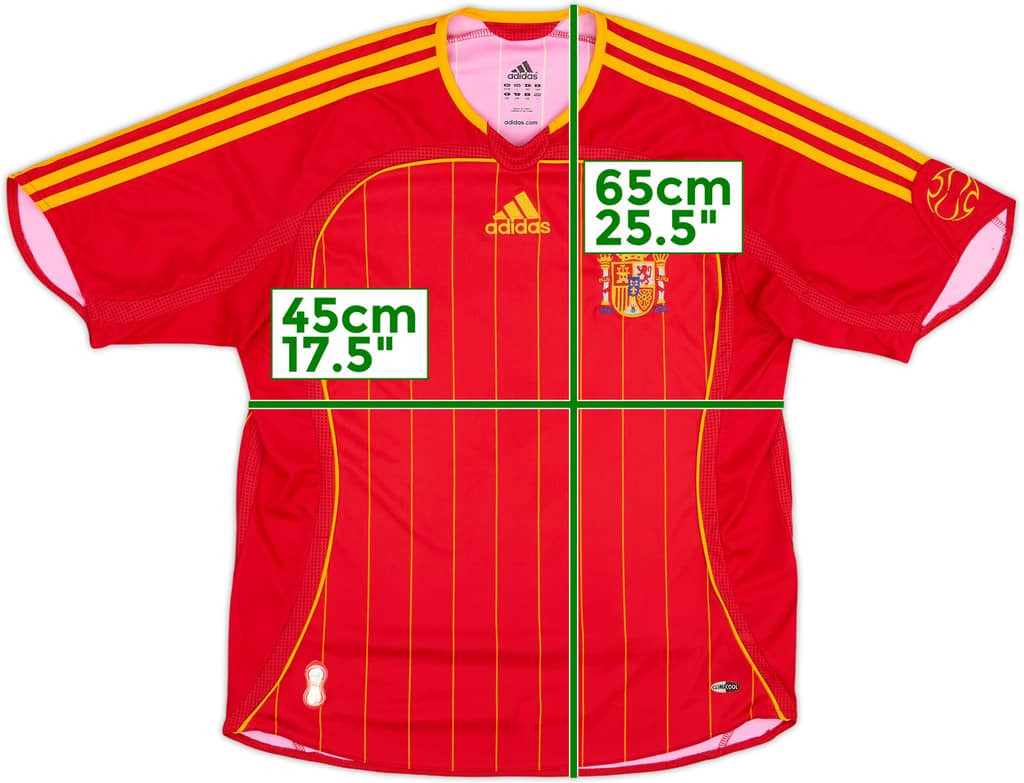 Camiseta de local de España 2006-08 - 10/10 - (L. Niños)