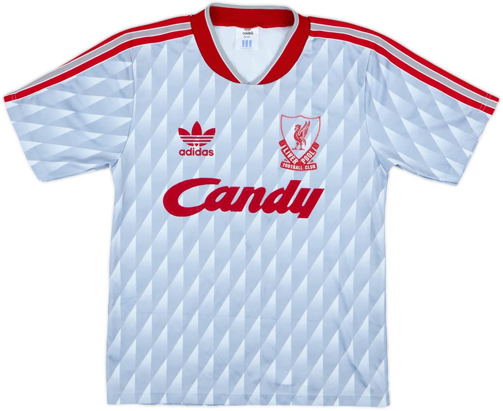 1989-91 Liverpool Away Shirt - 7/10 - (L.Boys)