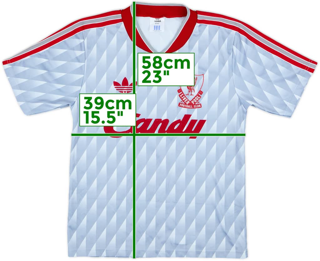 1989-91 Liverpool Away Shirt - 7/10 - (L.Boys)