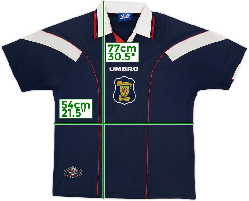 1996-98 Scotland Home Shirt - 7/10 - (L)
