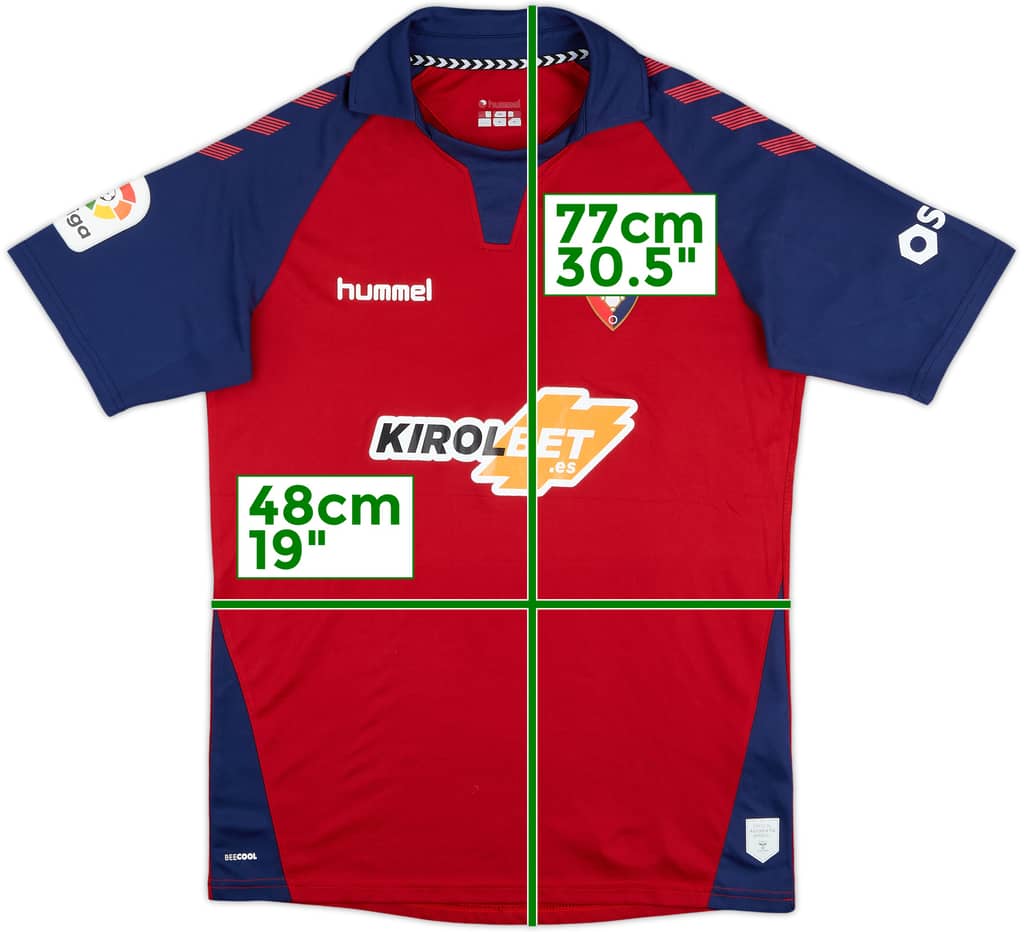 2019-20 Osasuna Home Shirt - 7/10 - (L)