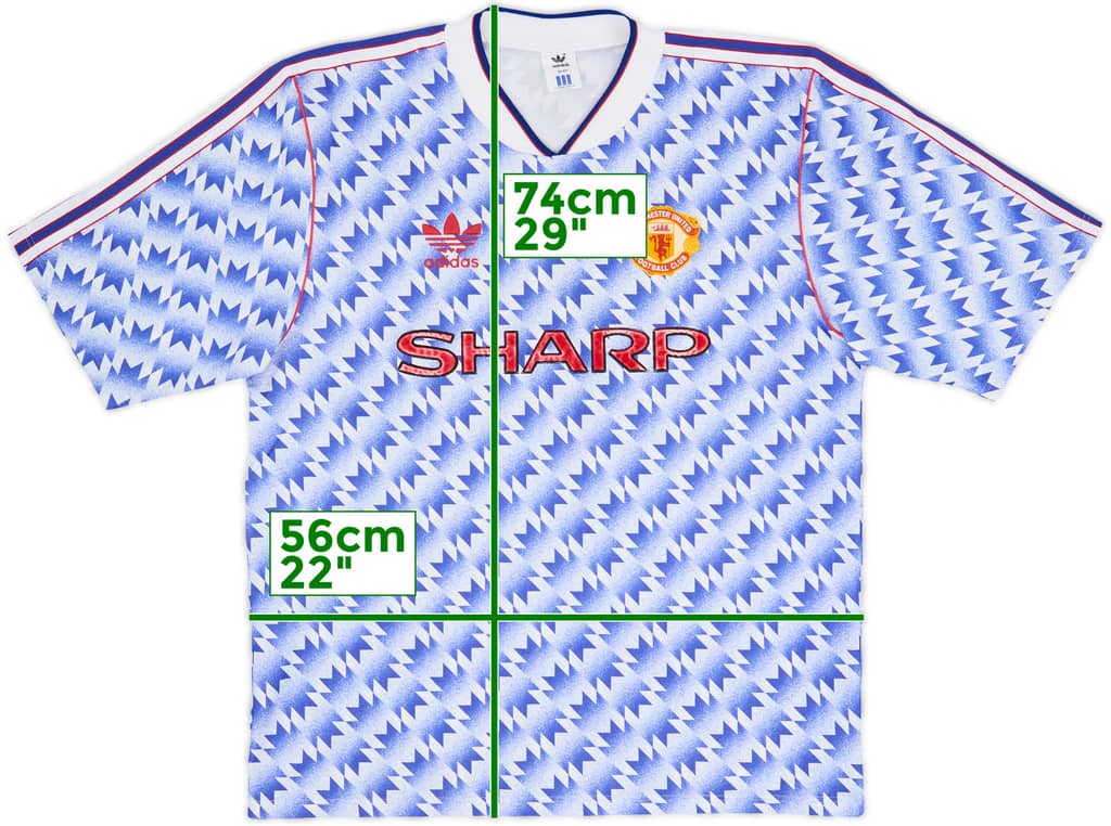 1990-92 Manchester United Away Shirt - 6/10 - (L)