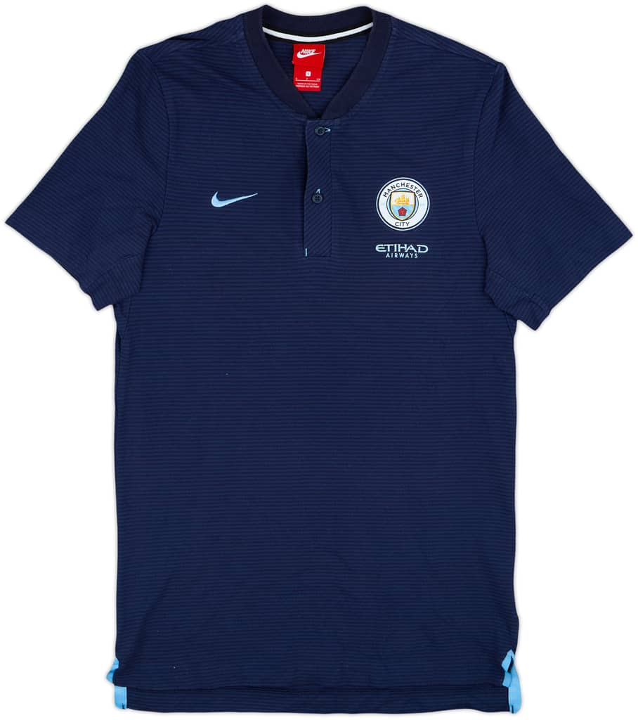 2017-18 Manchester City Nike Polo Shirt - 9/10 - (S)