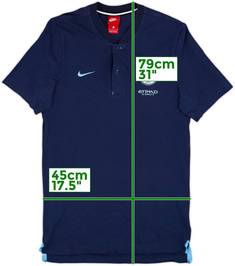 2017-18 Manchester City Nike Polo Shirt - 9/10 - (S)