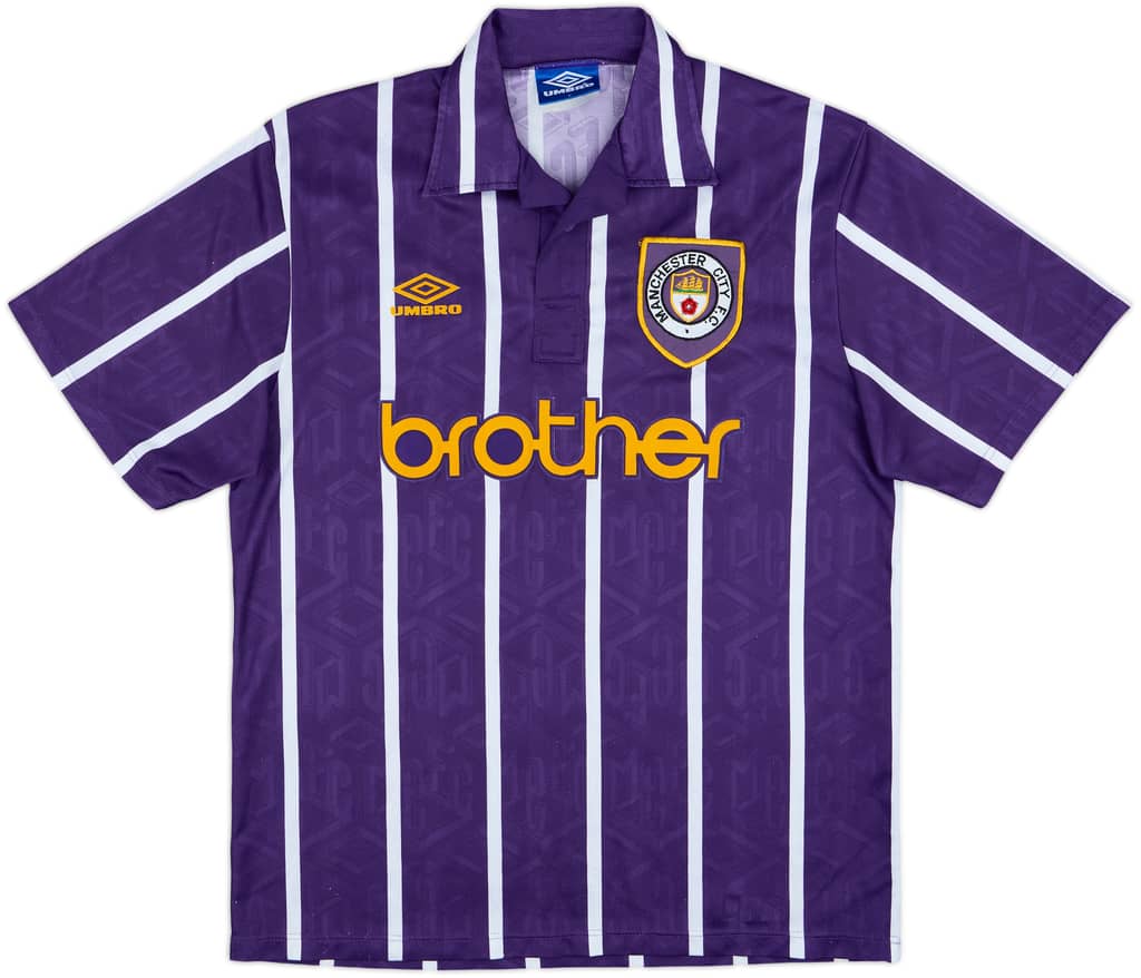 1993-94 Manchester City Camiseta de visitante - 8/10 - (L)