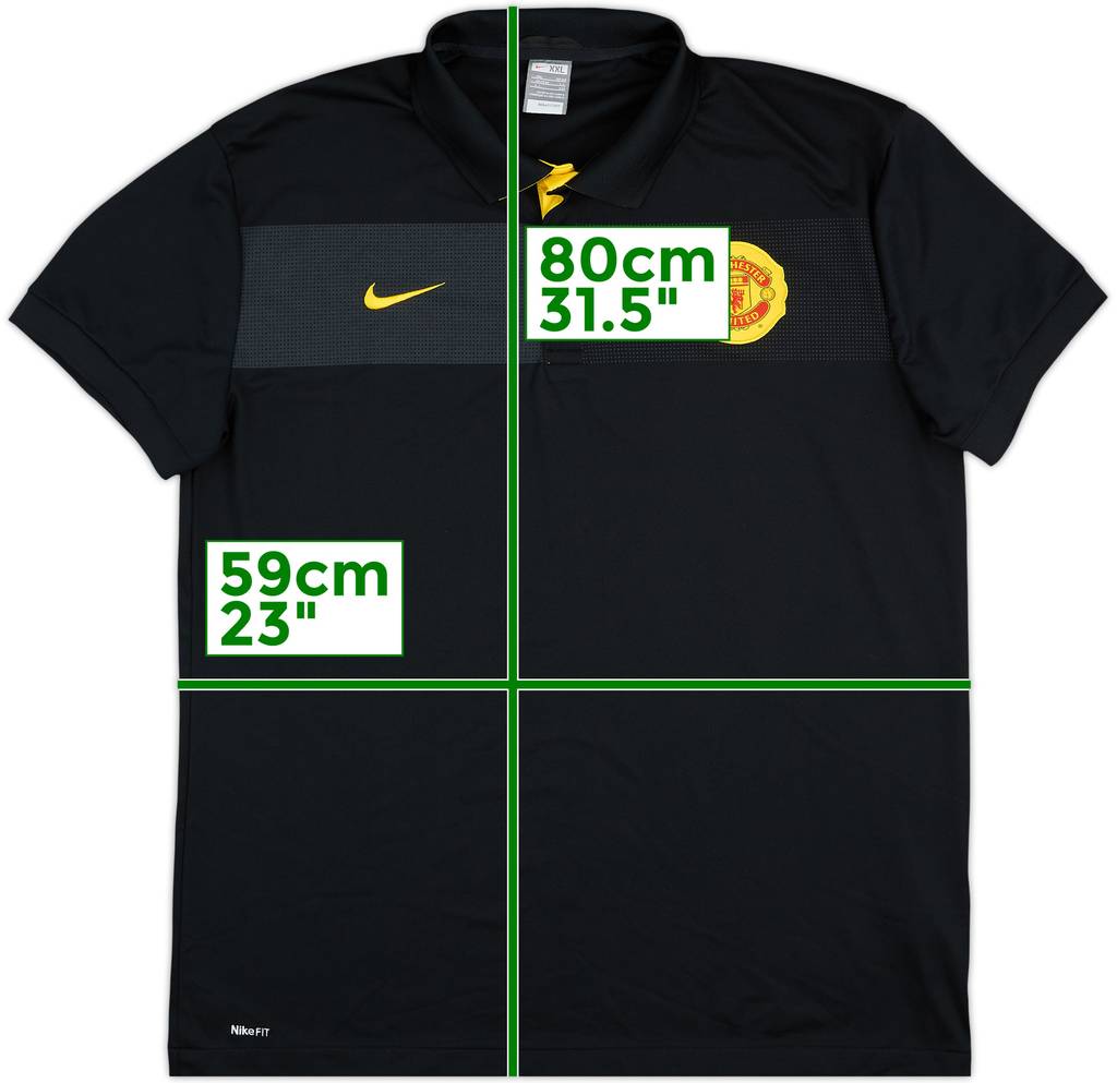 2009-10 Manchester United Nike Polo - 10/10 - (XXL)