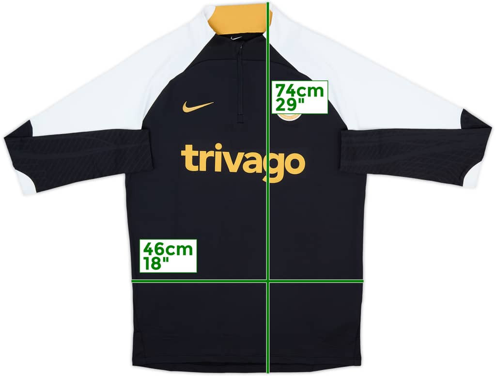 2023-24 Chelsea Nike Top de entrenamiento con cremallera 1/4 - 10/10 - (Mujeres M)