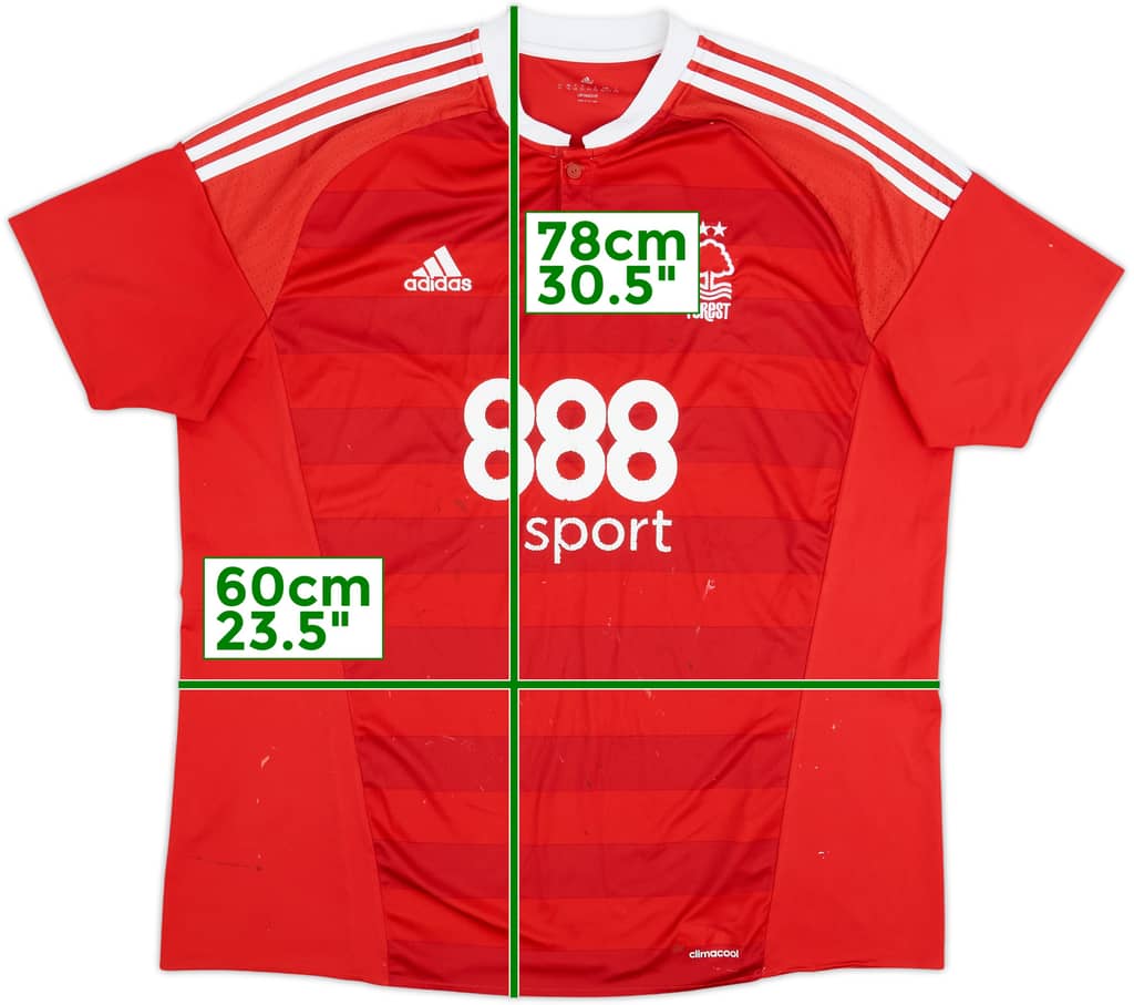 2016-17 Nottingham Forest Home Shirt - 4/10 - (XXL)