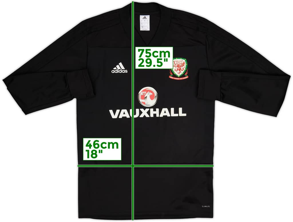 2017-18 Wales adidas Sweat Top - 8/10 - (S)