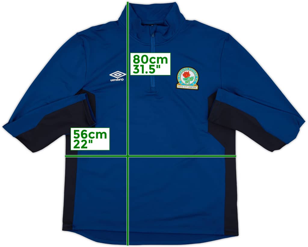 2018-19 Blackburn Umbro 1/4 Zip Drill Top - 7/10 - (XL)