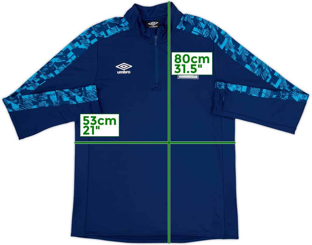2017-18 Blackburn Umbro 1/4 Zip Training Top - 8/10 - (L)