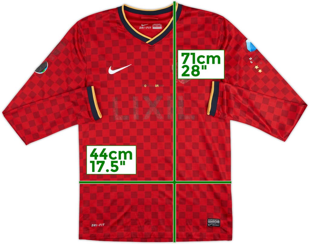 2014 Kashima Antlers Home L/S Shirt - 3/10 - (S)