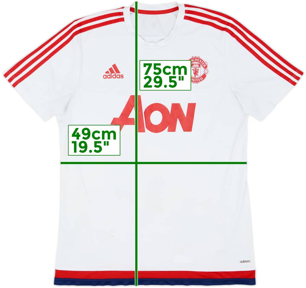 2015-16 Manchester United adidas Training Shirt - 5/10 - (L)