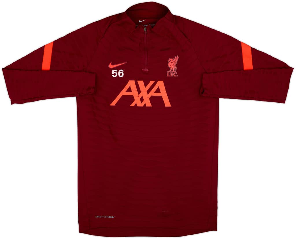 2021-22 Liverpool Nike Player Issue 1/4 Zip Drill Top #56 - 5/10 - (M)