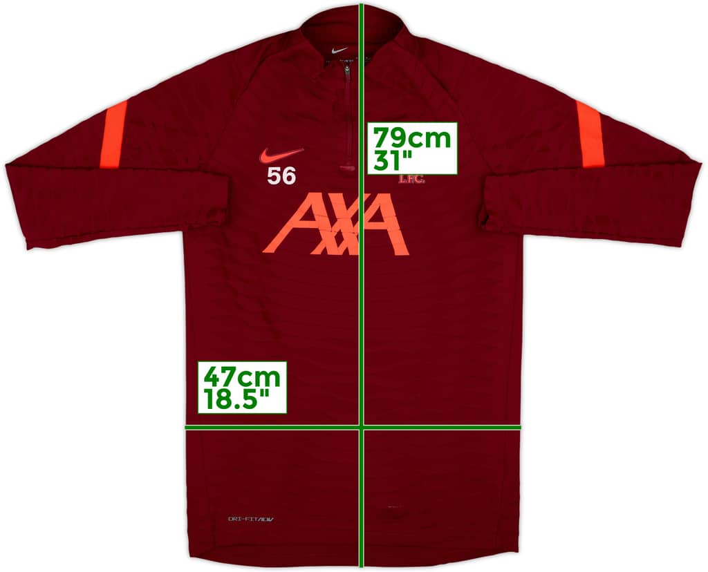 2021-22 Liverpool Nike Player Issue 1/4 Zip Drill Top #56 - 5/10 - (M)