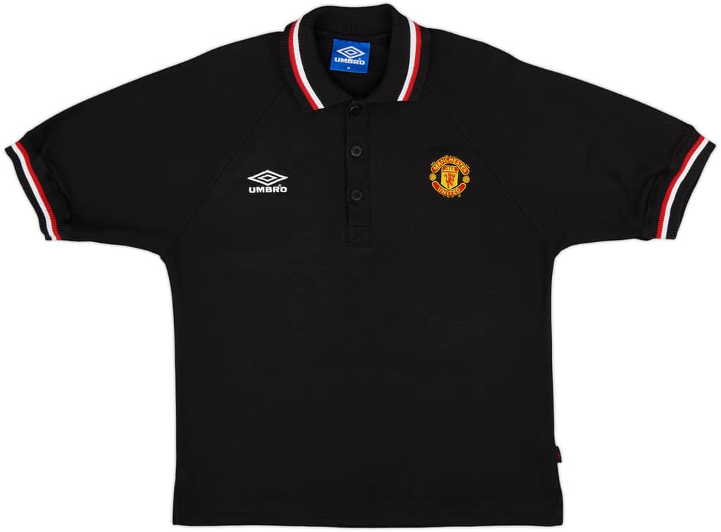 1998-99 Manchester United Umbro Polo Shirt - 8/10 - (M)