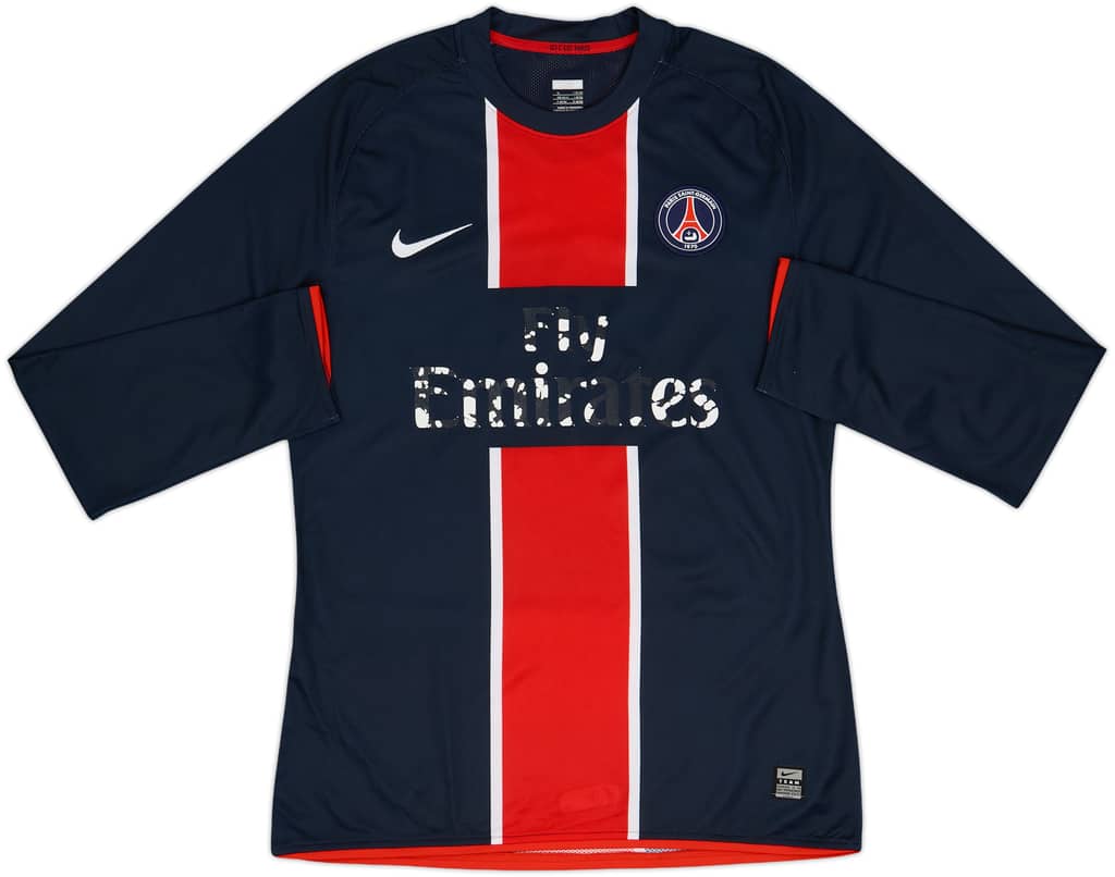 Camiseta de local versión jugador de manga larga del Paris Saint-Germain 2008-09 - 3/10 - (M)