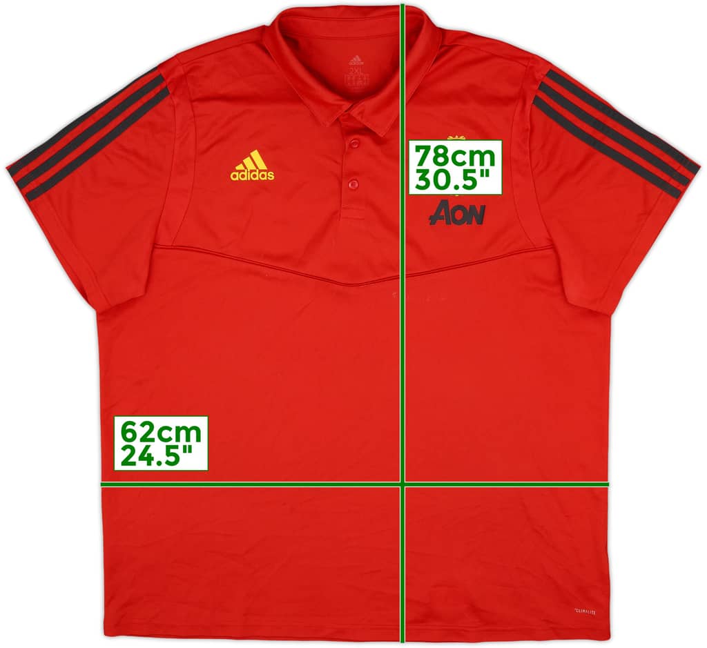 2019-20 Manchester United adidas Polo Shirt - 7/10 - (XXL)