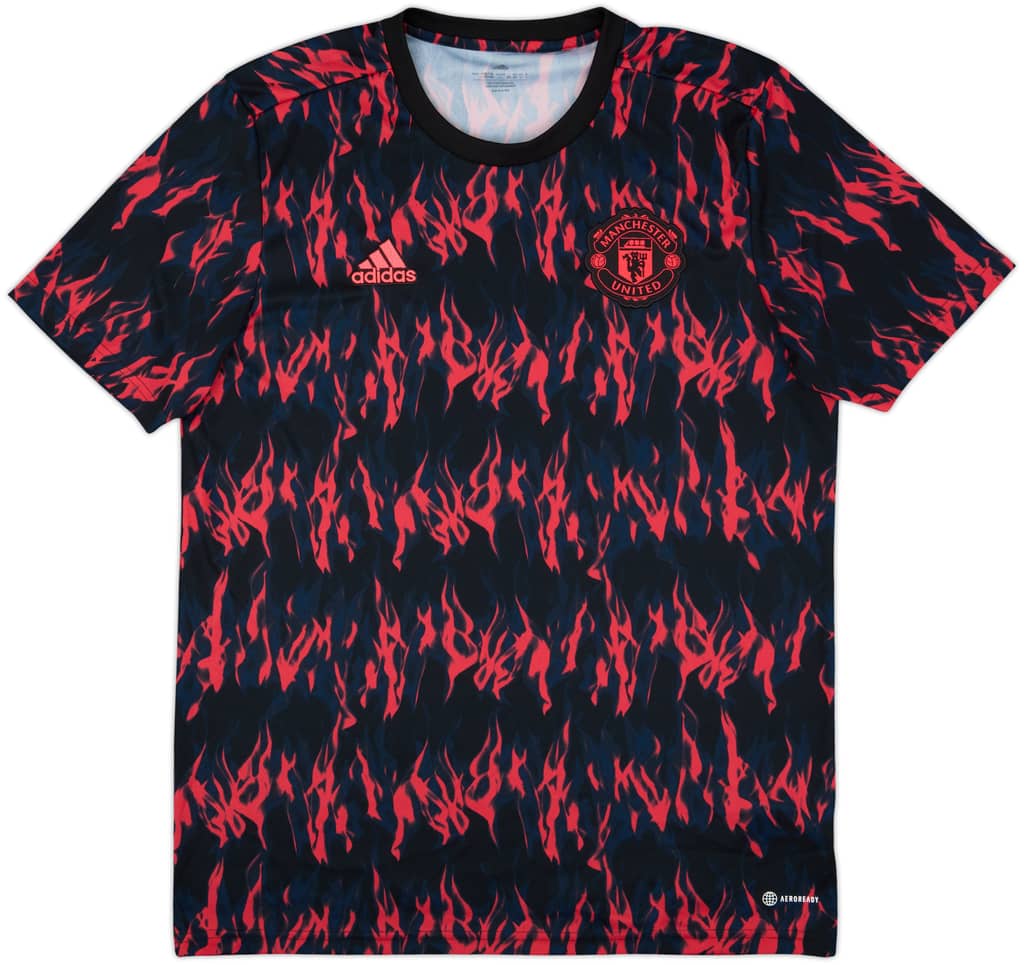 2021-22 Manchester United adidas Training Shirt - 10/10 - (L)