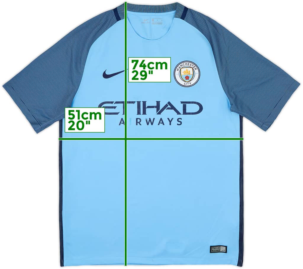 2016-17 Manchester City Home Shirt - 5/10 - (M)