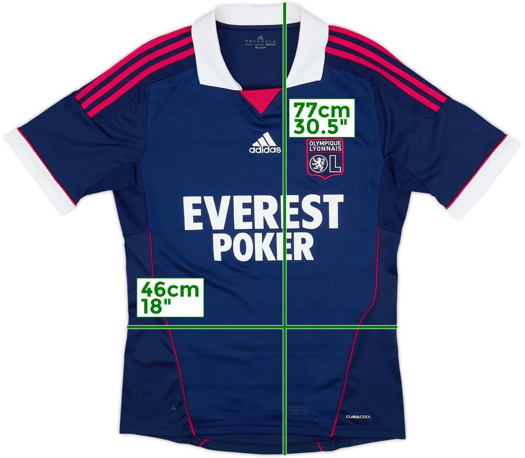 2011-12 Lyon Camiseta Visitante - 8/10 - (M)