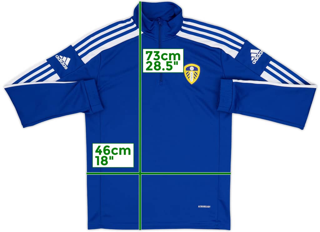 2022-23 Leeds adidas 1/4 Zip Training Top - 10/10 - (S)