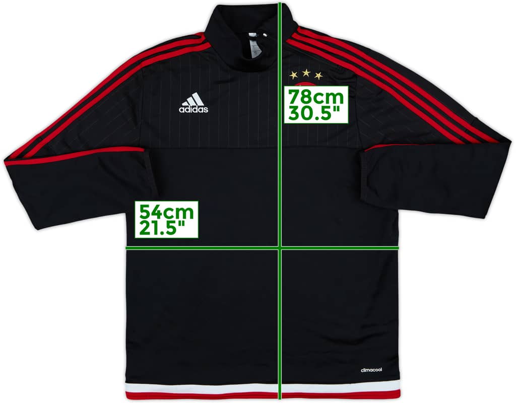 2015-16 Ajax adidas 1/4 Zip Drill Top - 8/10 - (L)