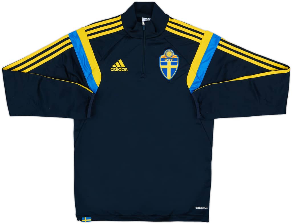 2014-15 Sweden adidas 1/4 Zip Drill Top - 8/10 - (S)