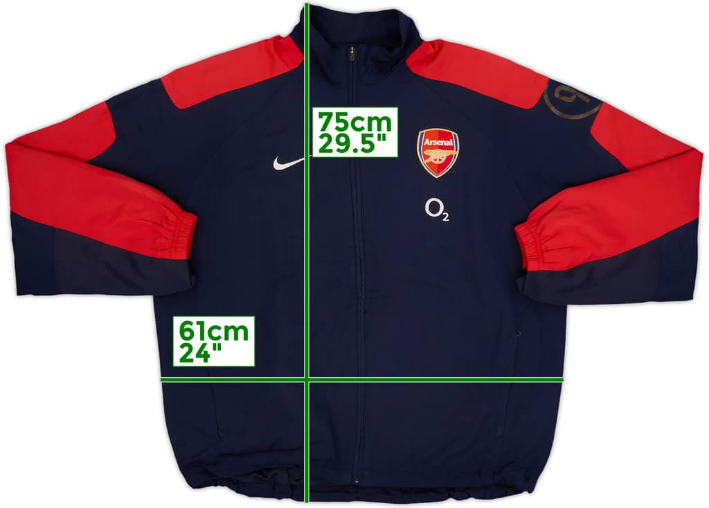 2005-06 Arsenal Nike Track Jacket - 6/10 - (L)