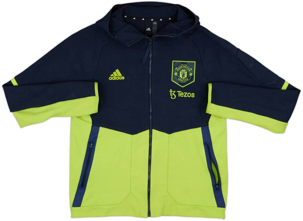2022-23 Manchester United adidas Hooded Track Top - 8/10 - (L)