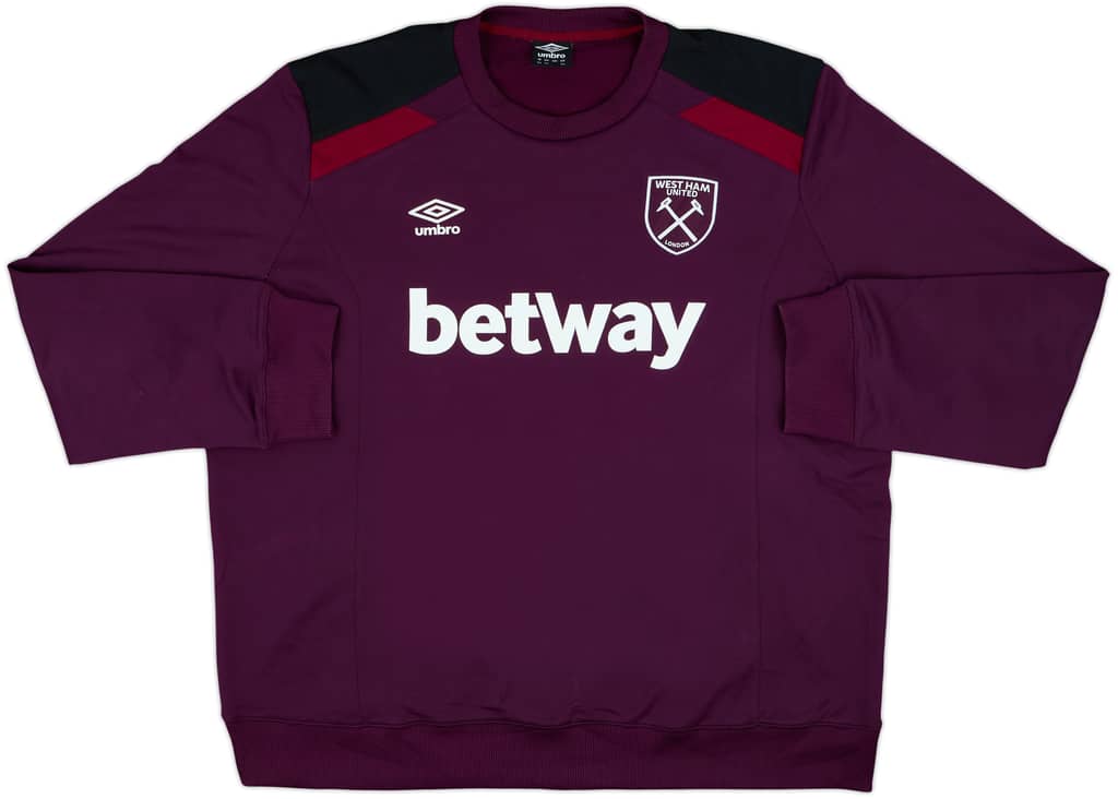 2018-19 West Ham Umbro Sweat Top - 6/10 - (3XL)