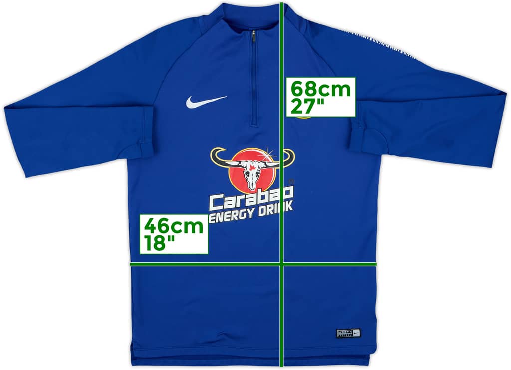 2018-19 Chelsea Nike 1/4 Zip Drill Top - 8/10 - (S)