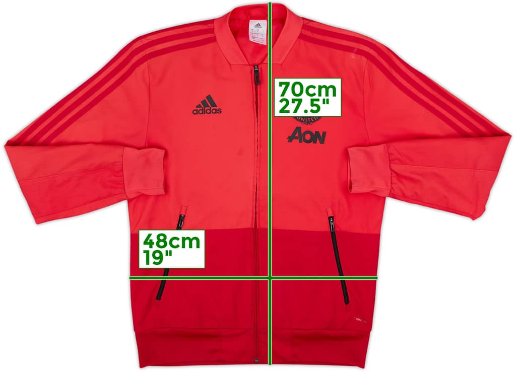 2018-19 Manchester United adidas Track Jacket - 8/10 - (S)