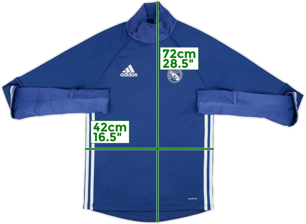 2016-17 Real Madrid adidas Drill Top - 8/10 - (XS)