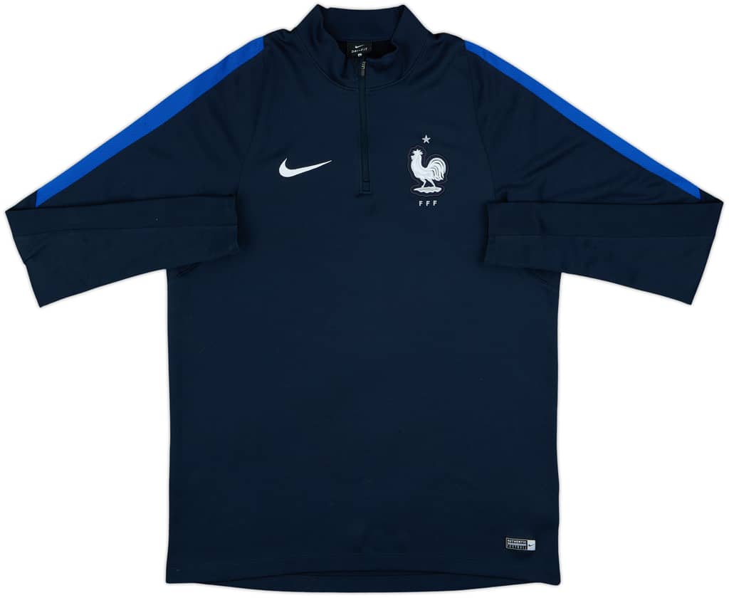 2017-18 France Nike 1/4 Zip Drill Top - 8/10 - (L)
