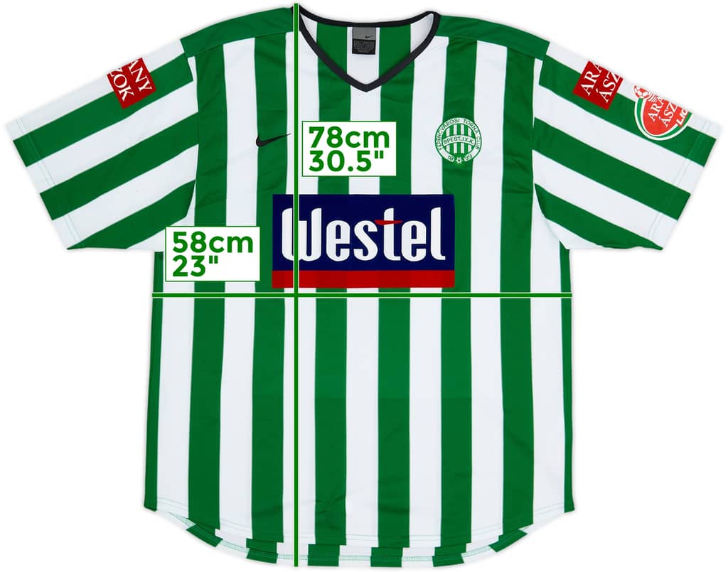 2003-04 Ferencvaros Home Shirt - 9/10 - (L)