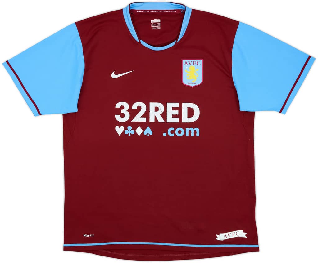 2007-08 Aston Villa Home Shirt - 5/10 - (L)