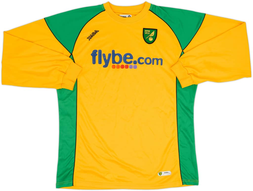 2006-08 Norwich Home L/S Shirt - 8/10 - (XXL)