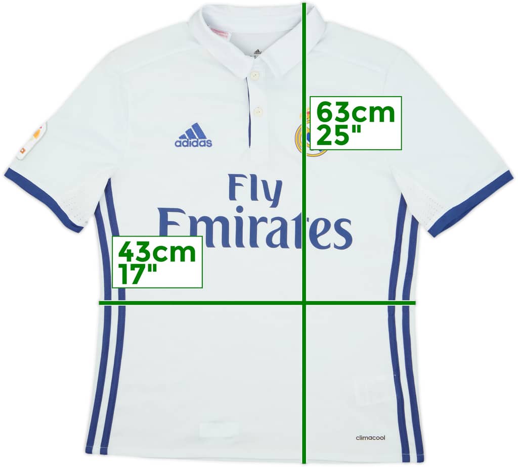 2016-17 Real Madrid Home Shirt - 7/10 - (L.Boys)
