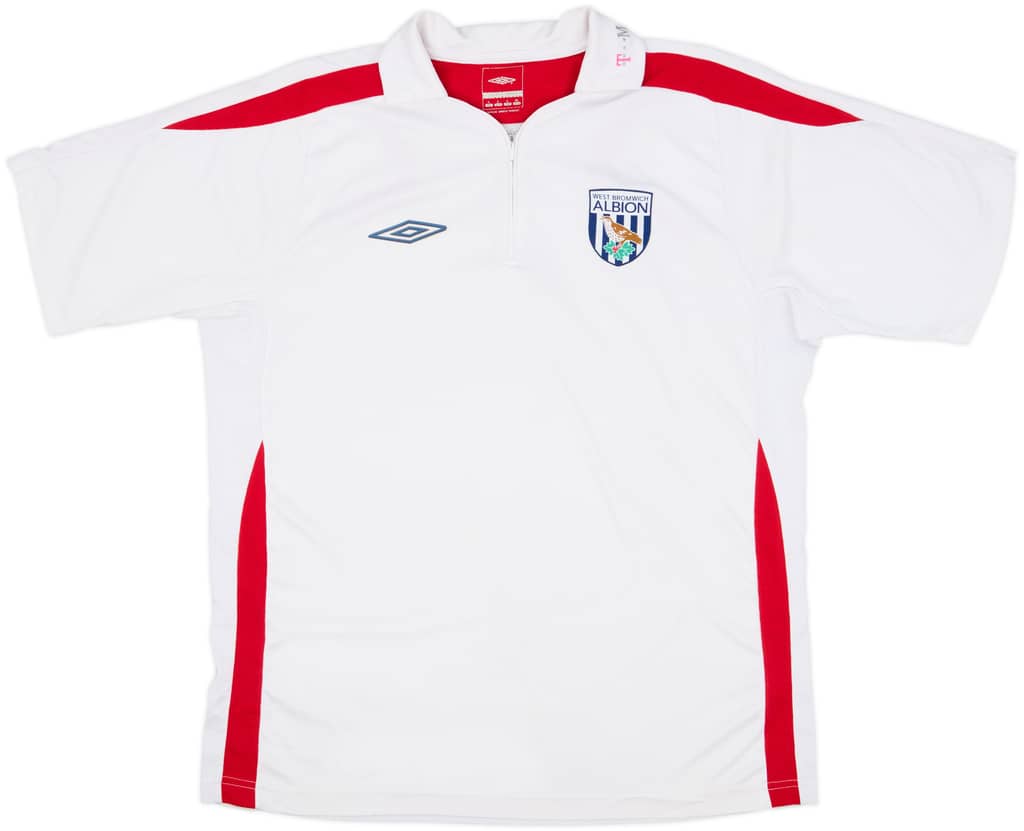 2007-08 West Brom Umbro 1/4 Zip Polo Shirt - 7/10 - (L)